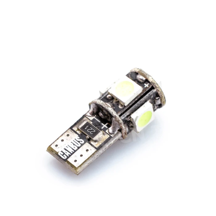 T10 501 194 168 W5W Canbus Нет ошибок 5050 LED 5 SMD Ice Blue Автомобильная боковая клиновидная