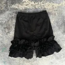 Новые летние дизайн одежда для малышей Дети с рюшами для девочек Обледенение Шорты сплошной цвет Шорты для младенцев мягкие хлопковые детские короткие