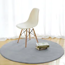 Модный однотонный коврик для стула с эффектом памяти, коврик для детской спальни, коврики для йоги, большой круглый коврик для гостиной