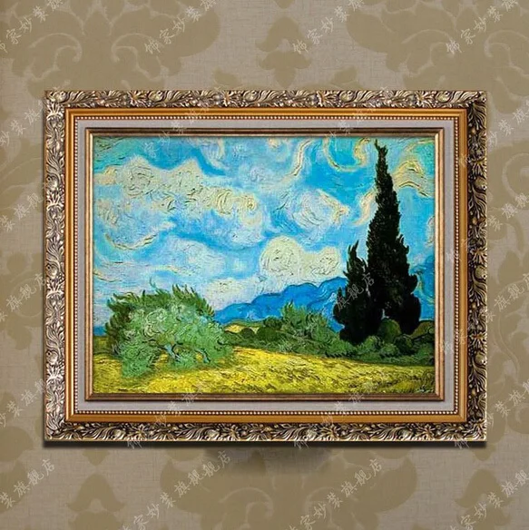 Handmade Wall Art Home Decorative Paintings Landscape Van Gogh Oil Painting Famous Painting Free Shipment No