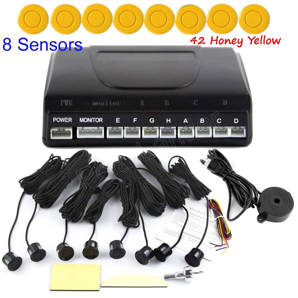car Parking Sensors 8 sensors Auto Reverse Reverse Rear Assistance