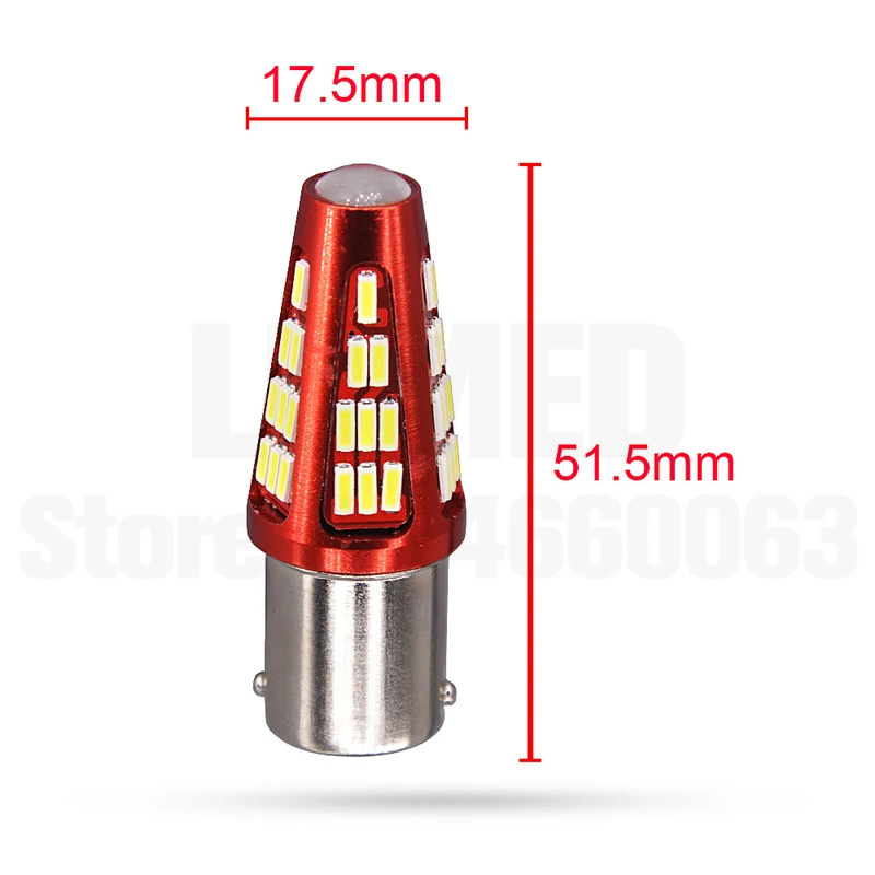 10x BA15S 1156 P21W светодиодный 48 SMD 4014 автомобильный BAY15D 1157 светильник для ДХО указатель