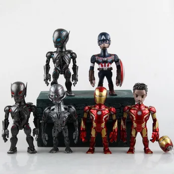 

Free shipping The Avengers 2 Captain America Iron Man 3 MK42 PVC Action Figures Collectible Model Toys War Machine KA085