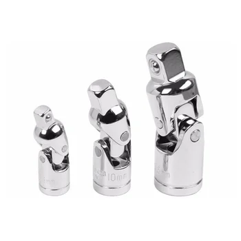 

3 Pieces 1/4" 3/8" 1/2" Power Driver Socket Adapter and Reducer Set CRV Mirror Finished for Auto Car Repair Tools