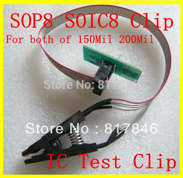 Бесплатная доставка SOIC8 SOP8 тестовый зажим для EEPROM 93CXX/25CXX/24CXX программирование по