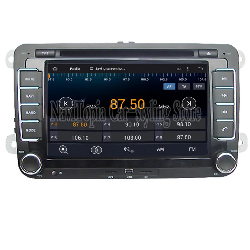 Perfect Ectwodvd Android 9.0 Car Multimedia DVD Player for VW CROSS GOLF/BLUE MOTION for SPORTLINE/BORA/AMAROK GPS Navigation 3
