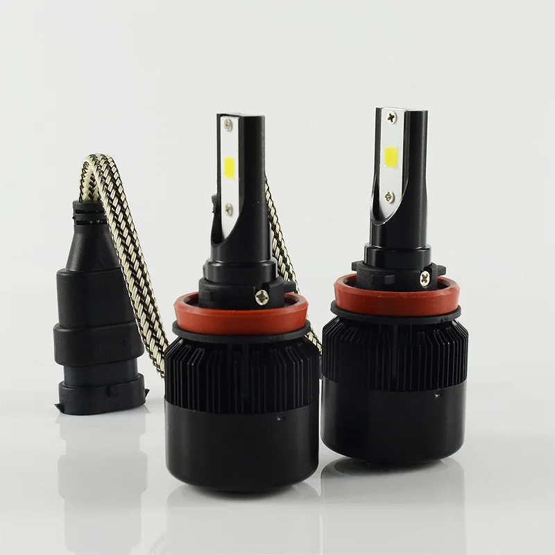 60 Вт 6400LM COB C6S светодиодные фары 30 3200LM H1 H3 H4 H7 H8 H9 H11 H16 9005 9006 9012 9004 9007 H13 880 5202
