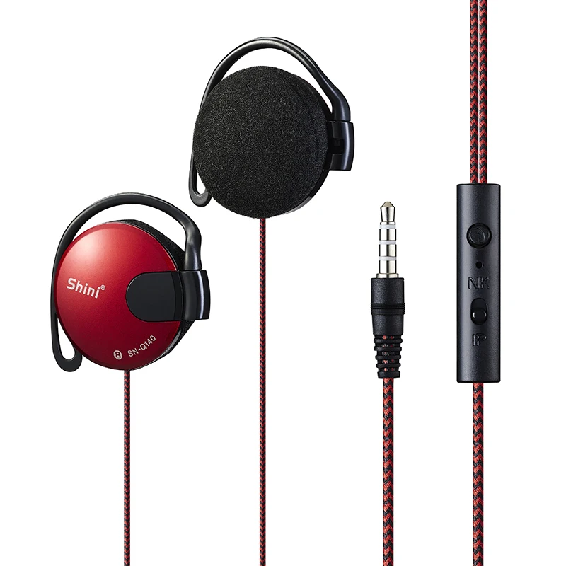 

General Purpose Earphone Ear Hook Headphone Headset with Microphone for Xiaomi All Mobile Phone Free Shipping