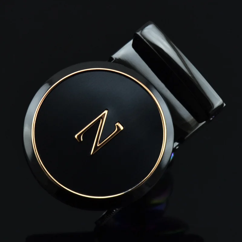 Circle male automatic buckle men's head strap belt buckle zx1288 black