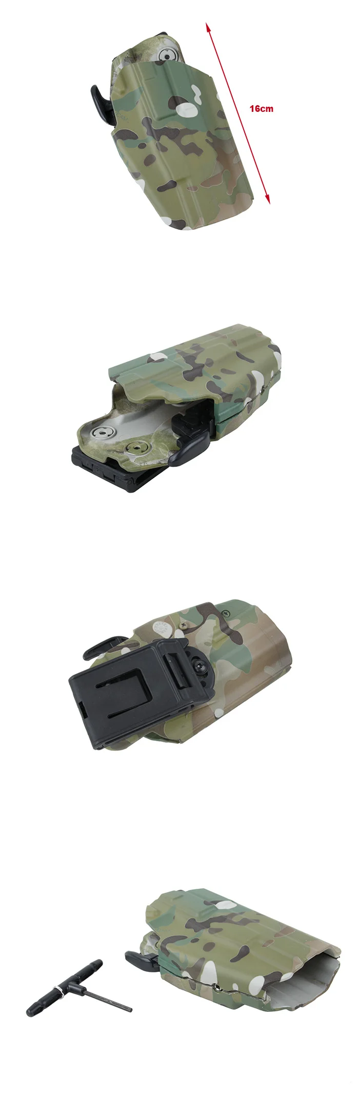 tactical airsoft accessories 579 series standard holster tactial belt platform holster fits G17 G18 G22 G37 HK45 for hunting (12)