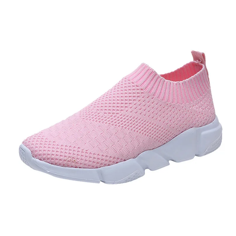 New Outdoors Adults Trainers Running Shoes Woman Sock Footwear Sport Athletic Unisex Breathable Mesh Female Sneakers #2a#F