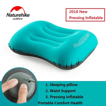 

Naturehike Portable Outdoor Press inflatable Pillow Travel nap noon break Inflatable Cushion Soft Neck Protective