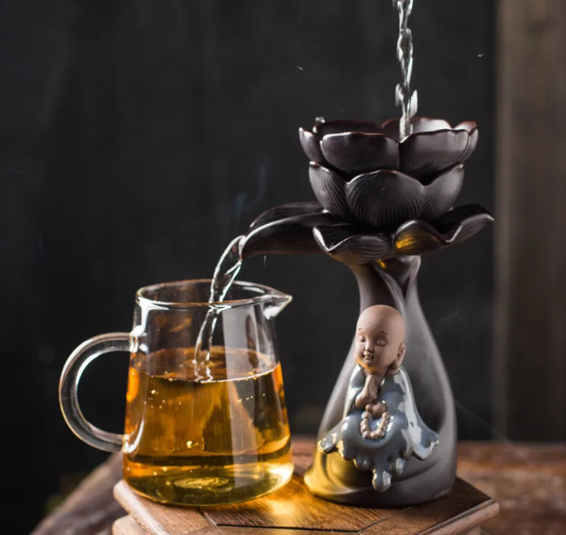 

Ceramic Tea Pot Coater Of Lotus Kung Fu Little Monk Drowning Herbal Spice Filter Shower Cooking Apparatuses Coffee Filter