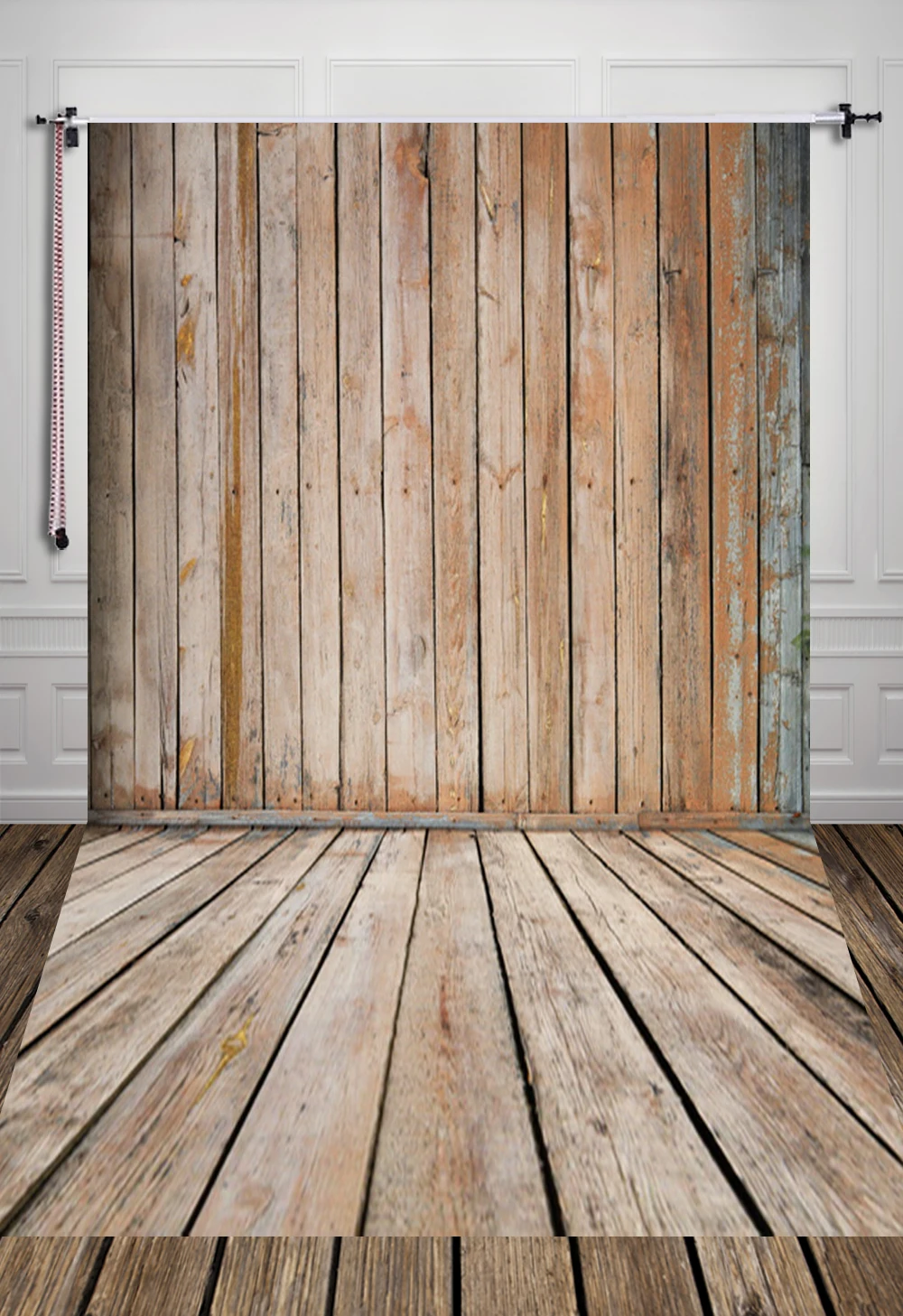 weathered wood floor backdrop studio wood plank background newborn backdrops D 2496in