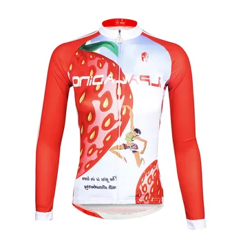 

ILPALADINO Women Breathable Quick Dry Bicycle Clothing Full Zipper Autumn Cycling Long Sleeve Spring Cycling Jerseys