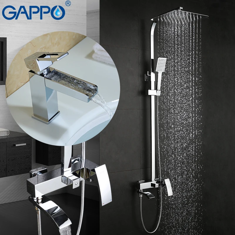 GAPPO набор душевых смесителей для ванной комнаты смеситель душа воды кран