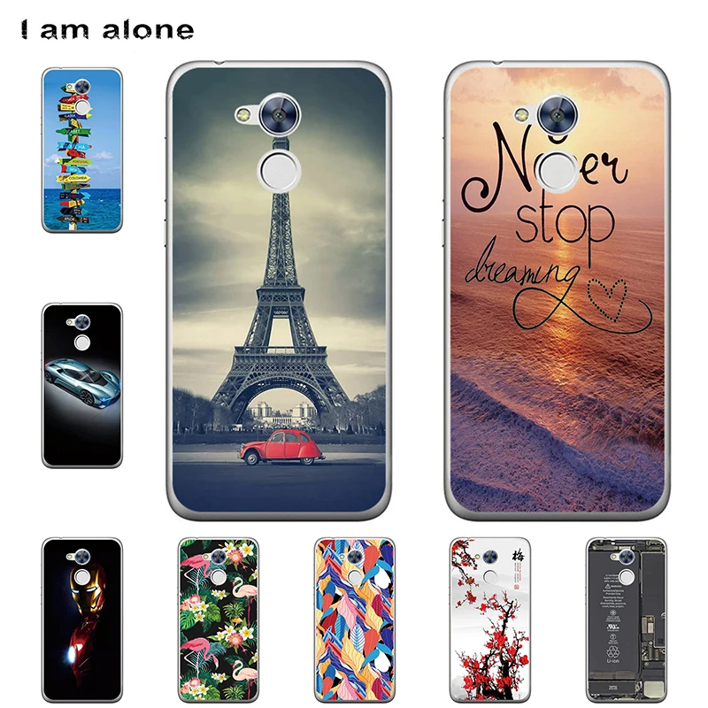 

I am alone Phone Cases For Huawei Enjoy 6S Honor 6C 2017 5.0 inch Soft TPU Mobile Cover Cellphone Bag For Enjoy 6S Free Shipping
