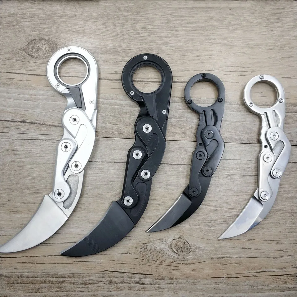 Ceny Dropship fade karambit CSGO składany scyzoryk ze stali nierdzewnej przenośny counter strike mechaniczne taktyczne pazur narzędzie nóż edc