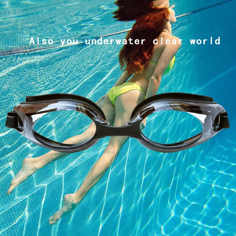 

Adult Prescription Optical Myopia Swimming Goggles Swim Silicone Anti-fog Coated Water diopter Swimming Eyewear