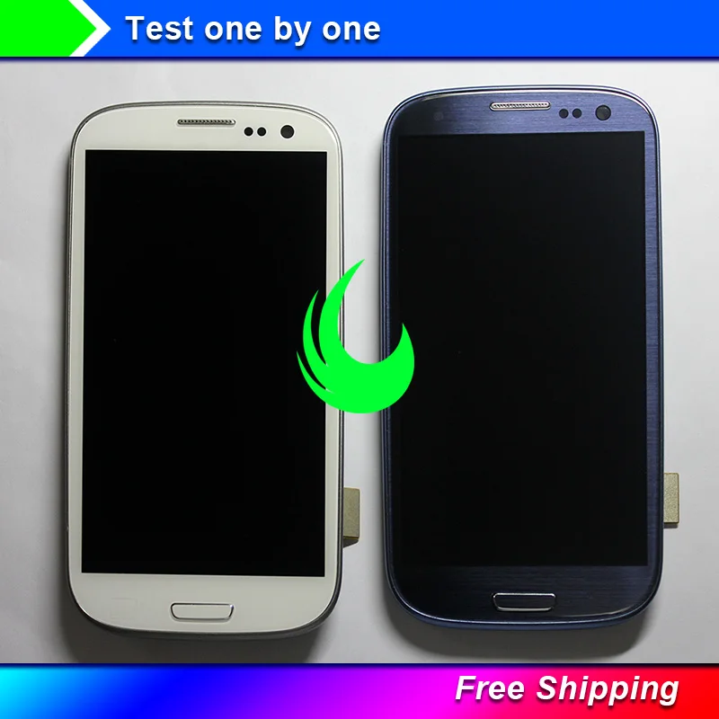 

Original Amoled For Samsung Galaxy S3 i9300 i9305 i9300i/i9308i T999/i747 LCD Display Touch Screen Digitizer With Bezel Frame