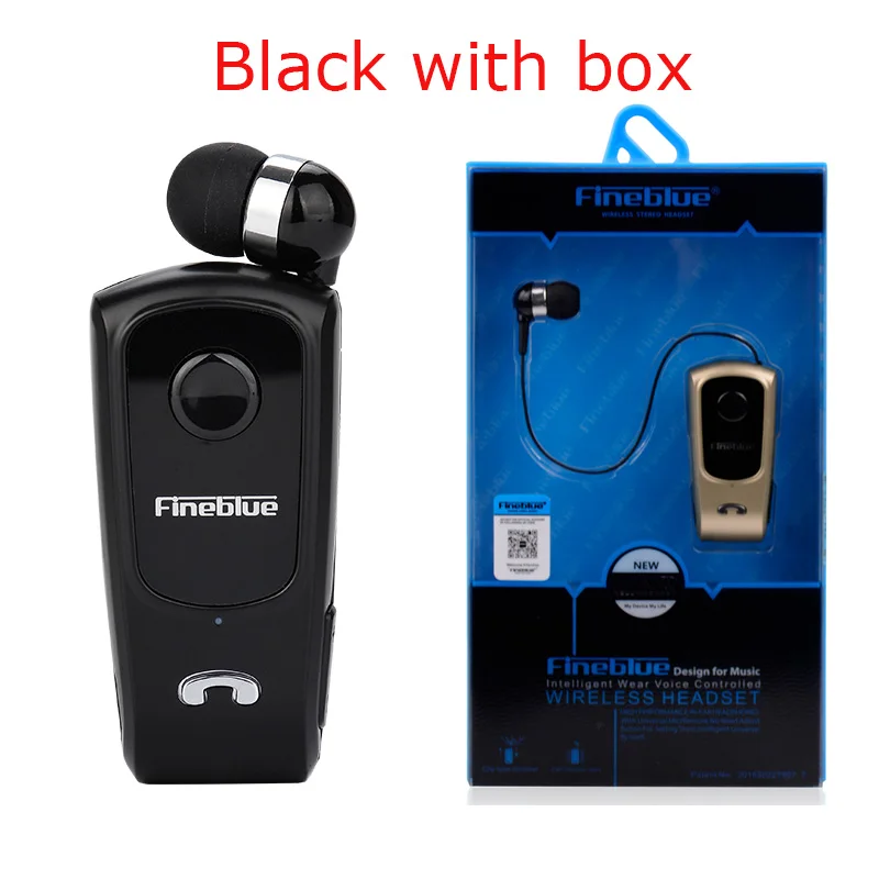 Fineblue F920 беспроводные Bluetooth наушники Auriculares водительские звонки напоминают о спортивной ходовой одежде гарнитура с зажимом для телефона бесплатный Чехол - Цвет: Black with box