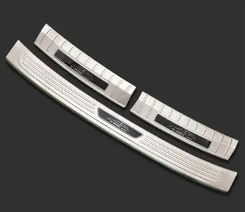 

for Volkswagen 2018 Stainless Steel Rear Bumper Foot Plate Protector Door Sill Scuff Sticker