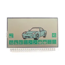 A9 pantalla LCD de pantalla para la versión rusa dos forma de sistema de alarma para coche Starline A9 A8 lcd controlador remoto llavero de control remoto llavero