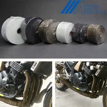 FREE SHIPPING Motorcycle Muffler Thermal Exhaust font b Tape b font Header Heat Wrap Resistant Downpipe