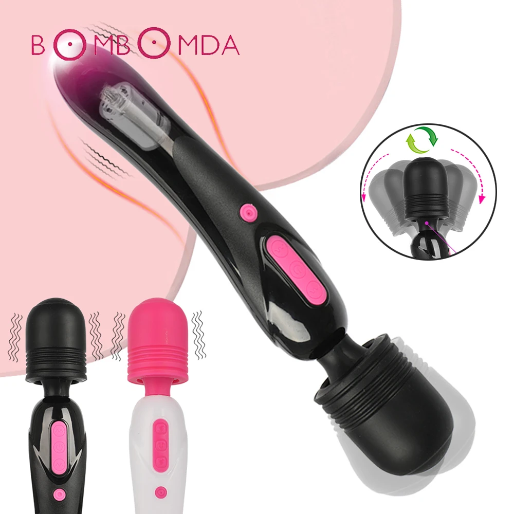 Перезаряжаемый мощный вибратор Magic Wand для массажа тела женщин клитора AV