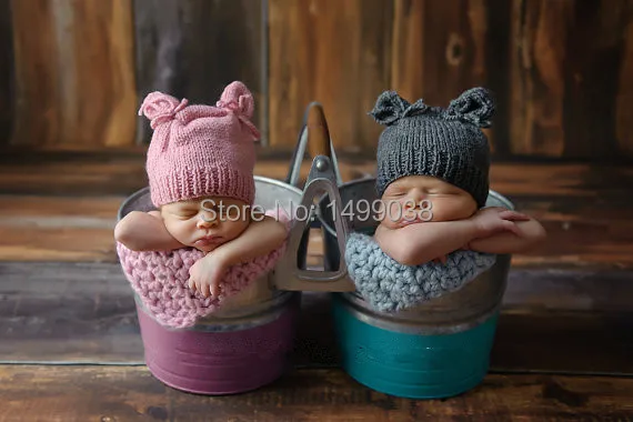 

Newborn photo prop hat Newborn cap with ears