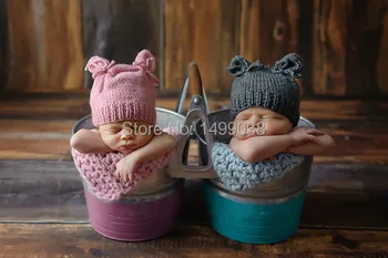

Newborn photo prop hat Newborn cap with ears
