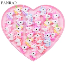 Детские Кольца FANRAR, 20 шт./лот, регулируемый акриловый подарок для девочек(China)