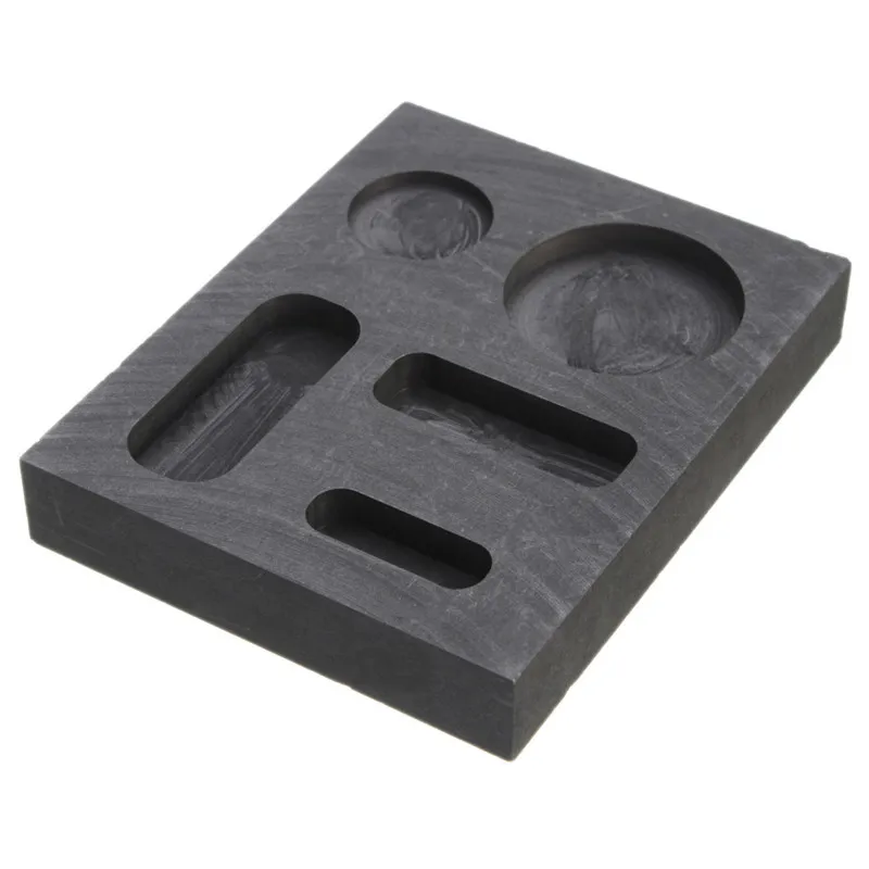 

1OZ GOLD Crucible Graphite Ingot Bar Round Coin Combo Melting Metal Bar Molds Melting Ingot Casting Refining Scrap Tool Parts