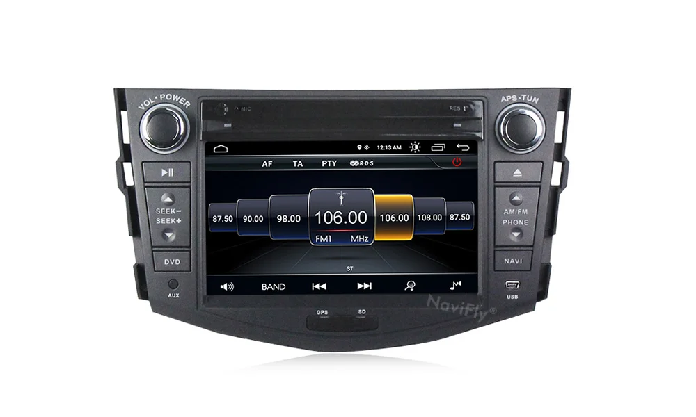Discount NaviFly 2 din Android 8.1 car multimedia radio stereo player for Toyota RAV 4 RAV4 2007 2008 2009 2010 2011 with GPS auto dvd 14