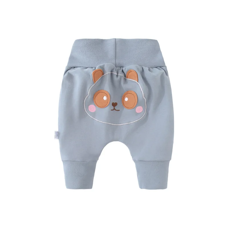 Autumn Winter Baby Pants Long Trousers Girls High Waist Leggings Newborn Clothes Boy Cartoon Lion dog rabbit bear Harem Pants - Цвет: panda