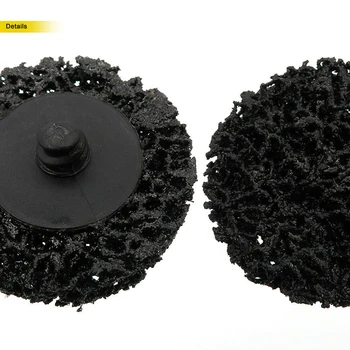 

Black High Quality 5PCS 2" Quick Change Roloc+Easy Strip & Cleaning Discs Black Tool Part Accessories