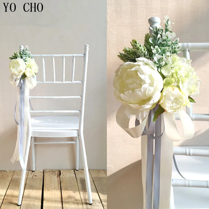 Yo Cho Party Damigella D'Onore Bouquet Rosa Verde Fai Da Te Peonia Fiori Da Sposa Bouquet Da Sposa Ortensia Bouquet Da Sposa Per Spose