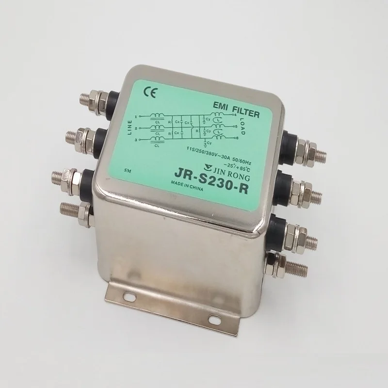 

AC filter three phase anti interference EMI socket linear Audio Power purification fever 380VJR-S230-R