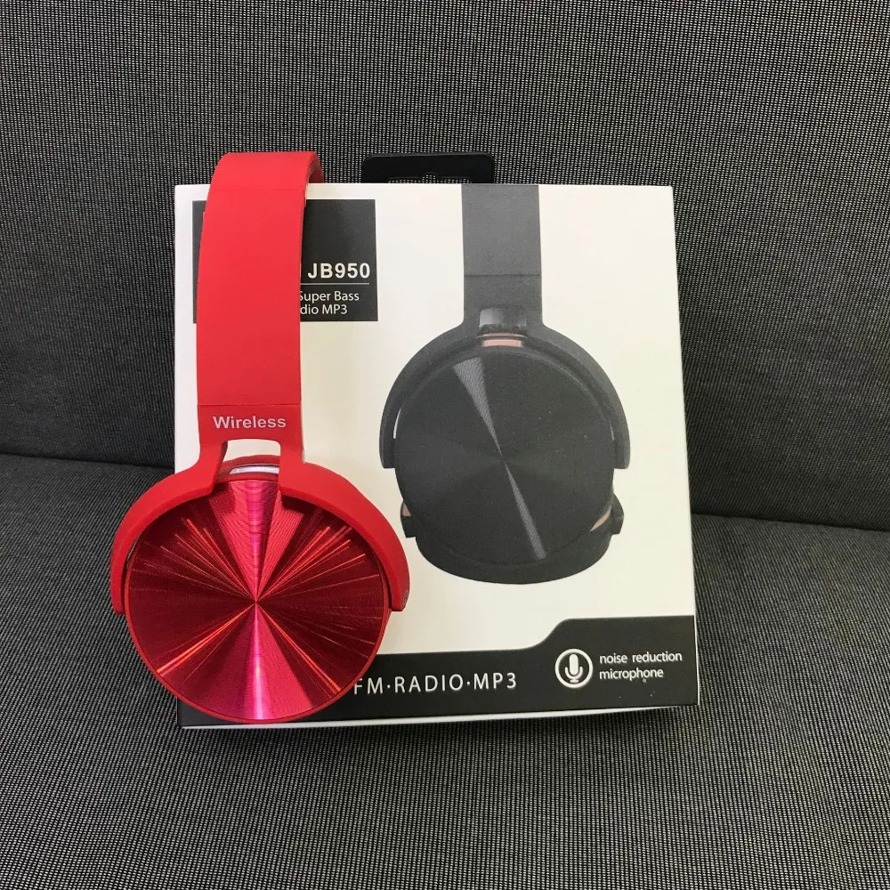 Metal Bluetooth Headset Computer Mobile Game Wireless Headphone Noise Reduction Folding Card with Microphone for Xiaomi