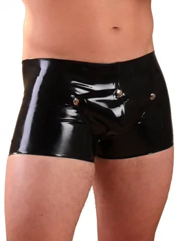 

0.4mm Thickness Latex Men's Boxer Pants Cospiece Rubber Latex Underwear Pants