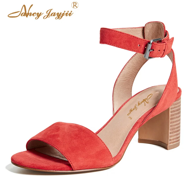 sandalias rojas 2019