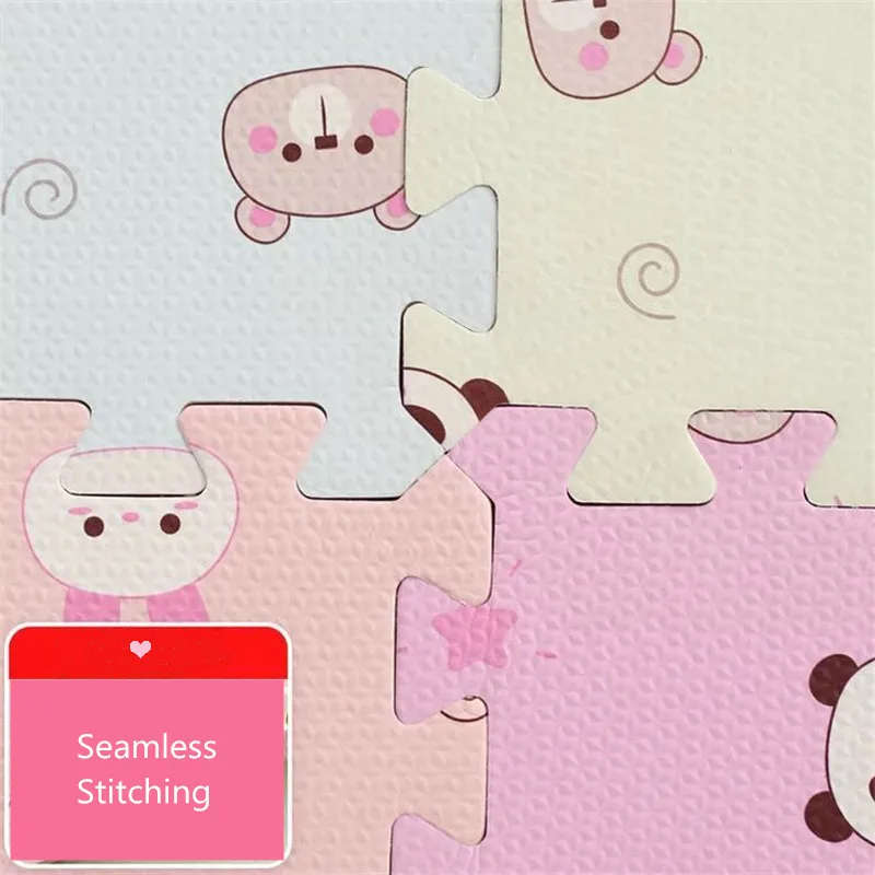 EVA Foam Children s Mat Split Joint Baby Play Mat Puzzle Cartoon Panda Patterns Soft Floor 4