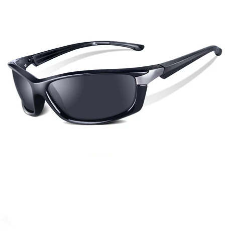 Новинка, модные мужские поляризованные солнцезащитные очки, классический фирменный дизайн, квадратные женские солнцезащитные очки UV400, ретро черные очки для вождения - Цвет линз: Bright black