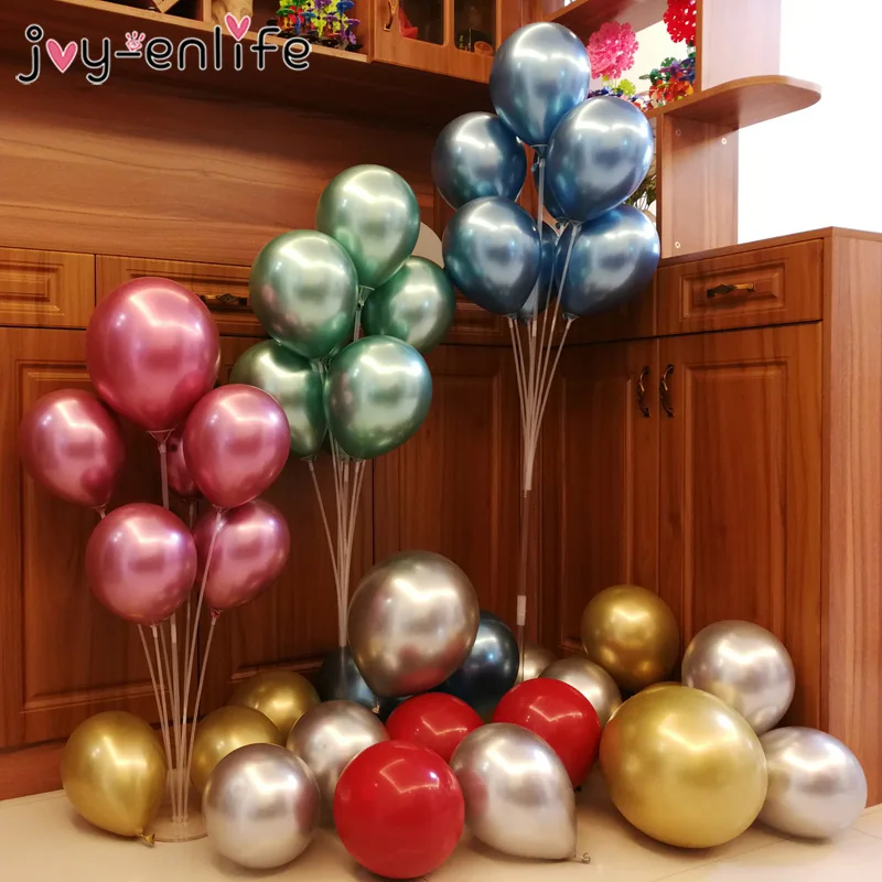 

Happy Birthday Balloons Holder Column Stand Stick Balloon Birthday Party Decoration Kids Adult Balloon Arch Wedding Decoration