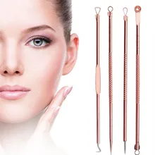 4 шт. набор инструментов для удаления черных точек из нержавеющей стали Профессиональный инструмент для удаления черных точек акне Комедон прыщей