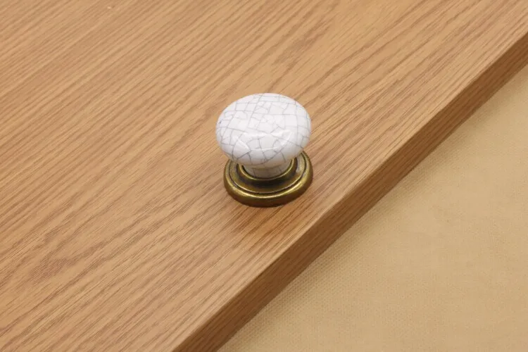 Marble Texture Ceramic Furniture Knob Vintage Pullsfurniture