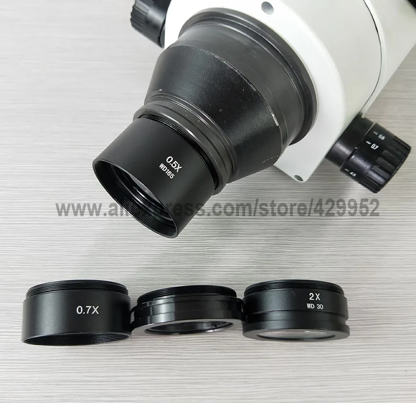 Efix 0.5X 2X 0.7X вспомогательный стеклянный объектив Барлоу для промышленности Цифровой Видео Стерео микроскоп объектив камеры Монтажная резьба