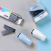 Портативный мини-степлер Канцтовары офисный школьный принадлежности книжный переплет бумажный степлер с скобами набор