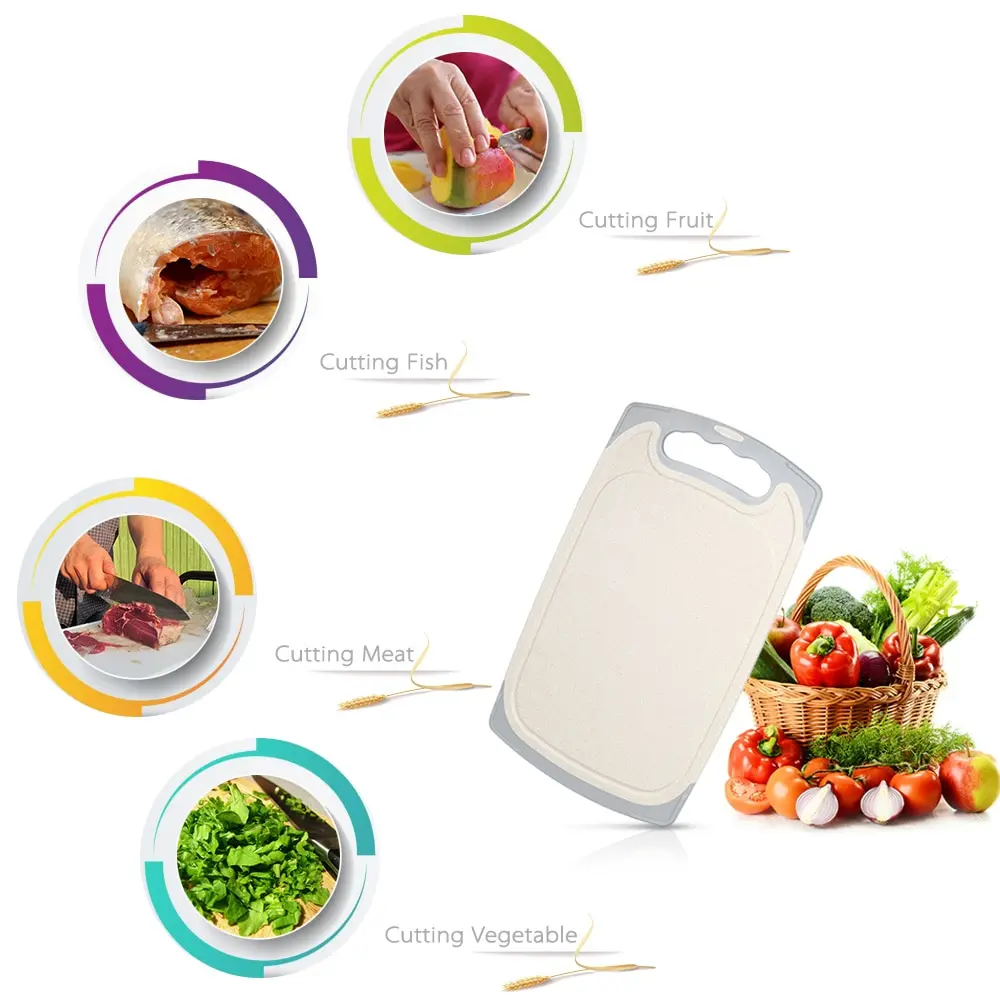

Wheat Straw Cutting Board Chopping Block Food Grade Chopping Board