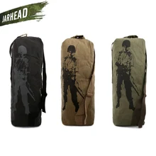 Outdoor Sport Canvas Large Shoulder Bag Military Tactical Backpack Army Soldier Rucksack Men Climbing Camping Shoulder Bag